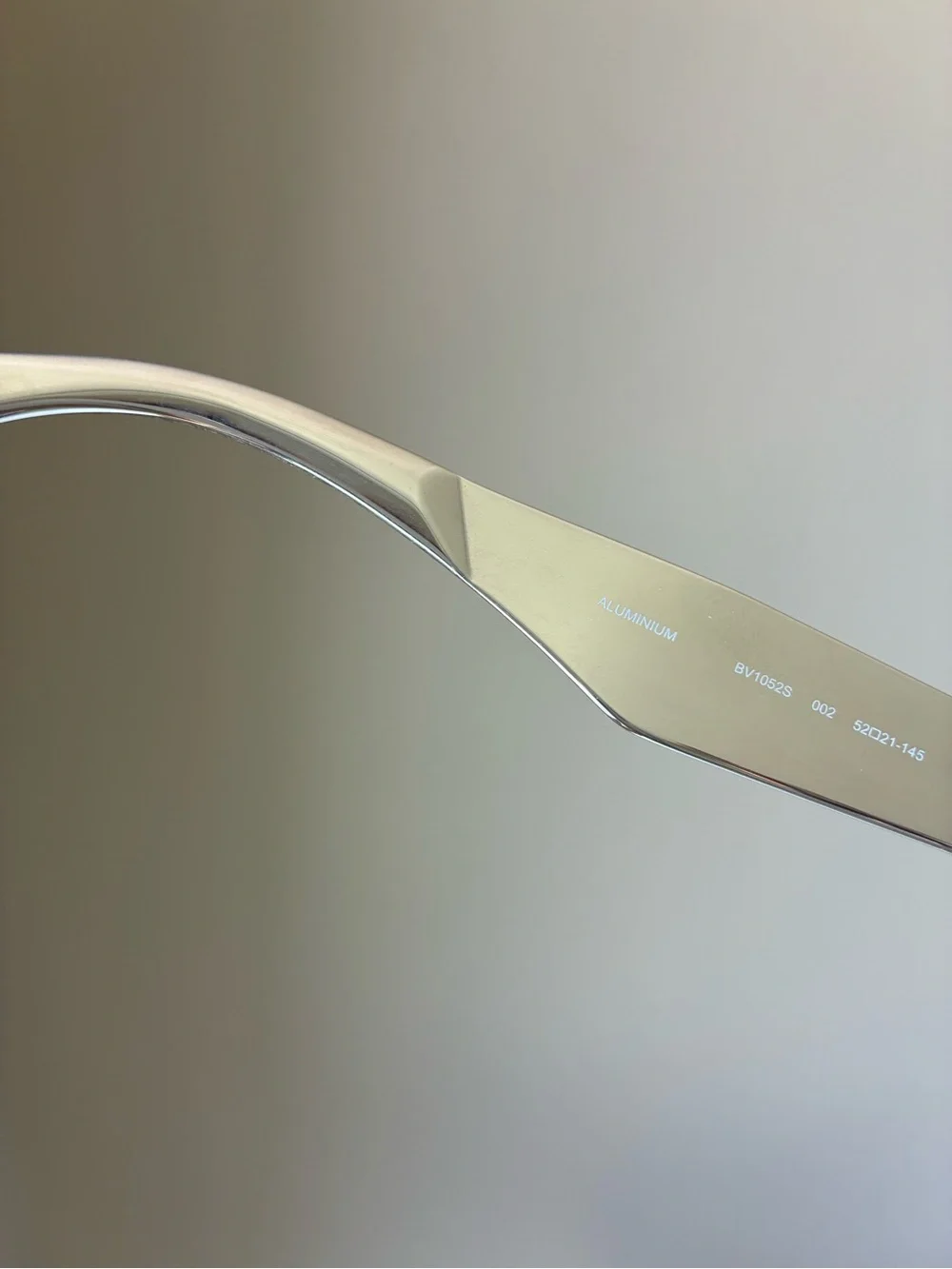 *NIB* Bottega Veneta Unisex Aluminium Silver Sunglasses